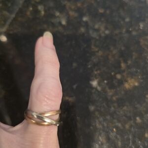 14kt Three Tone Gold Ring Size 6